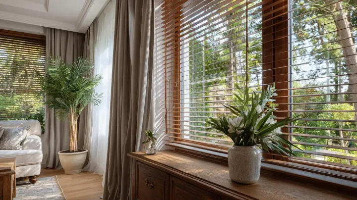 Curtain and blinds installation in a Bronx family home, New York
