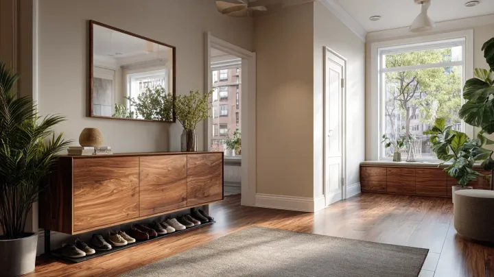 Entryway mirror installation, Bronx New York