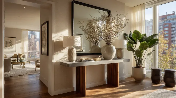 Perfect mirror hanging and installation in a Manhattan apartment, New York